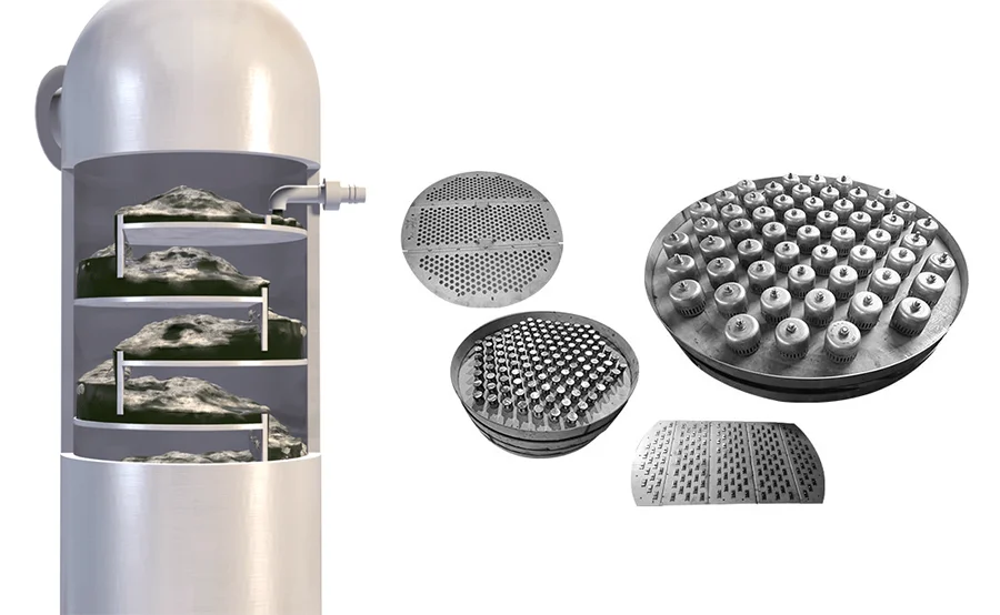 Main Parts of a Tray Column - Valor